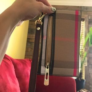 Plaid Wristlet